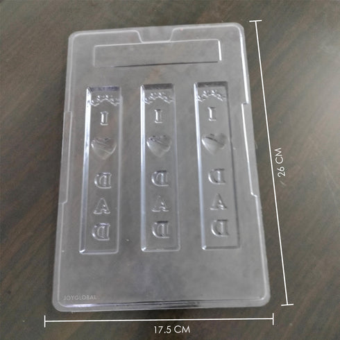 Cacao "I ❤ DAD" Shape PVC Chocolate Mould