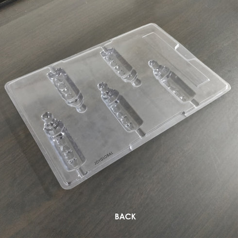 Cacao Baby Bottle Shape PVC Lollipop Mould - 20 Grams