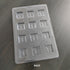 Cacao 12 Cavity Cross PVC Chocolate Mould - 11 Grams