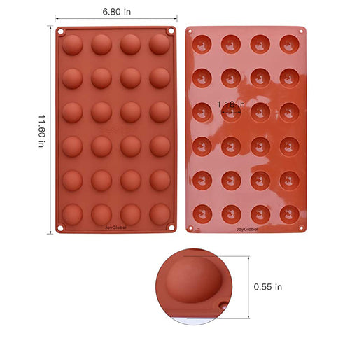 Silicone Half Sphere Mould - Diameter 2.9 CM