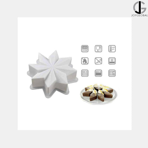 JoyGlobal Silicone 3D Star Design Entremet Mould