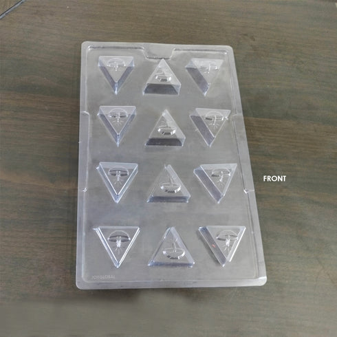 Cacao Happy Diwali Diya Triangle Shape PVC Mould