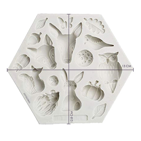 Silicone Jungle Theme Animals Mould