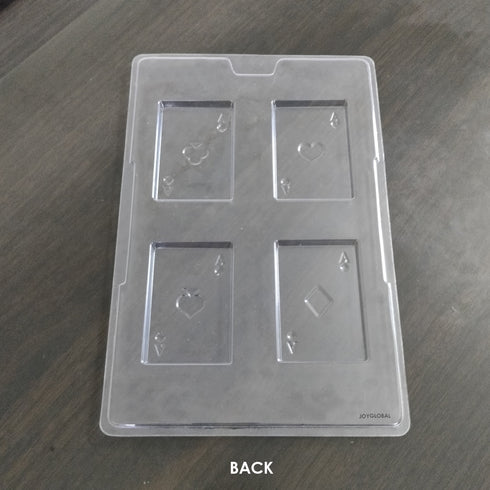 Cacao Poker Play Card Shape PVC Mould