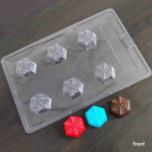 Cacao Snowflakes Shape PVC Mould - 15 Grams