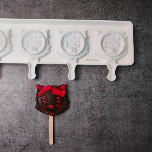 Silicone Hello Kitty Cartoon Ice Cream Mould