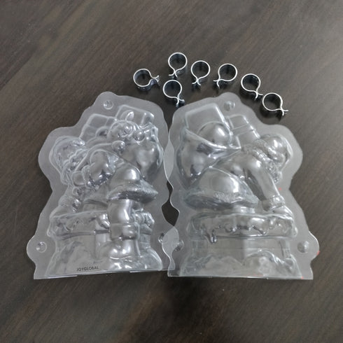 Cacao 3D Santa Claus with Gifts Shaped PVC Mould