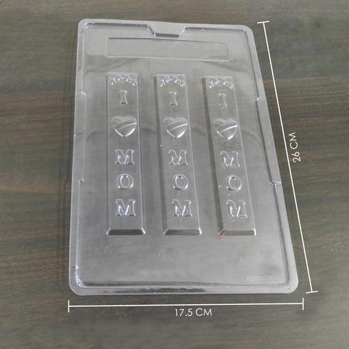 Cacao "I ❤ MOM" PVC Chocolate Mould