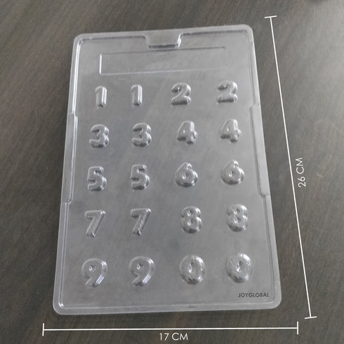 Cacao Numbers 0 to 9 PVC Chocolate Mould