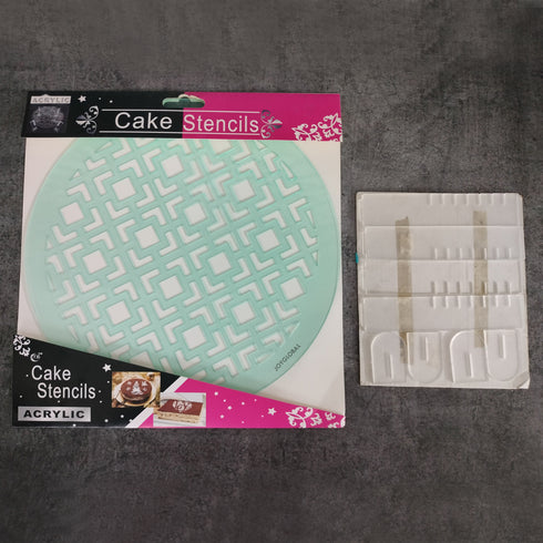 Squares Acrylic Stencil with Stand