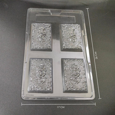 Cacao Rose Print PVC Chocolate Mould - 55 Grams