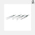 JoyGlobal Stainless Steel Tweezers - Set of 4 Pieces