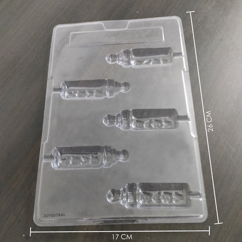 Cacao Baby Bottle Shape PVC Lollipop Mould - 20 Grams