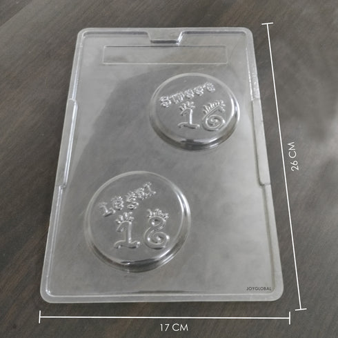 Cacao Sweet 16 and Legal 18 PVC Chocolate Mould