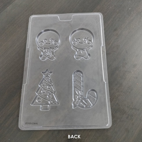 Cacao Christmas Gingerbread Man Tree & Stick PVC Mould