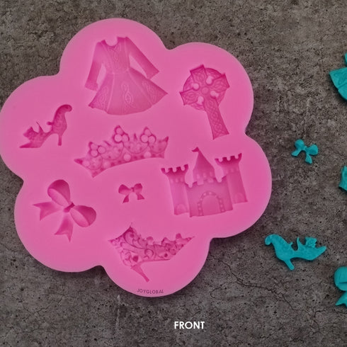 Silicone Girl's Theme bow dress Mould