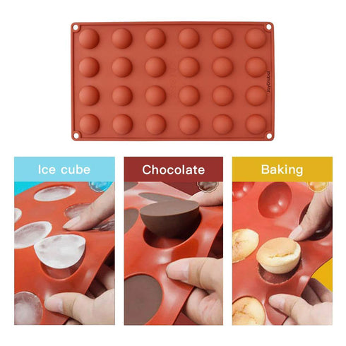 Silicone Half Sphere Mould - Diameter 2.9 CM