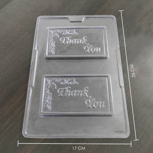 Cacao Thank You PVC Mould - 65 Grams