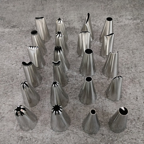 Stainless Steel Nozzle Set (Piping Nozzles+Bag+Coupler)