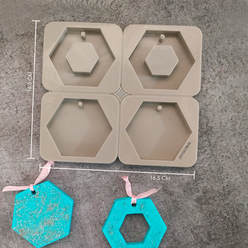 Silicone Hexagon Aromatherapy Wax Diffuser Mould