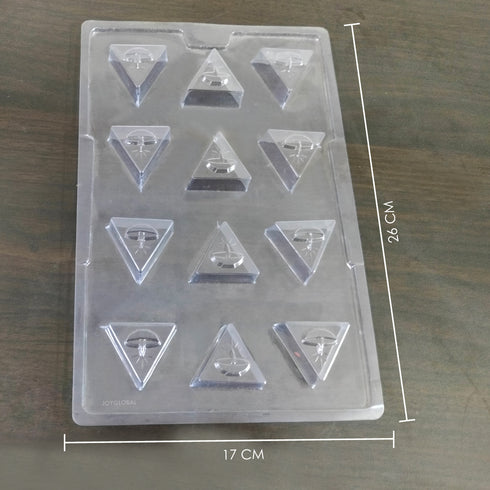 Cacao Happy Diwali Diya Triangle Shape PVC Mould