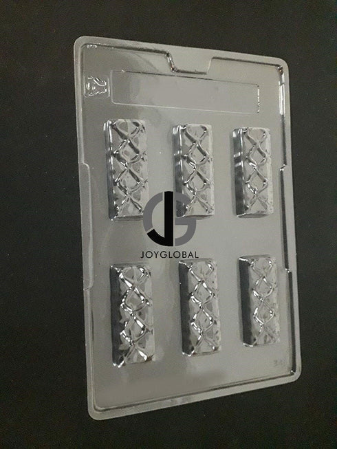 JoyGlobal PVC Rectangle Bar Shape Chocolate Mould - 22 Grams