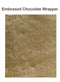 JoyGlobal Embossed Chocolate Wrappers - GOLDEN EMBOSSED