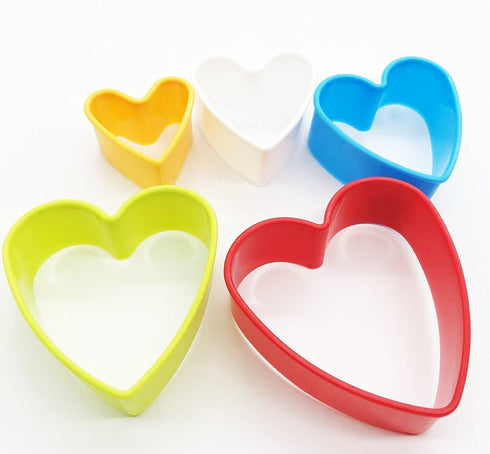 JoyGlobal Set of 5 Pieces Heart Cutter