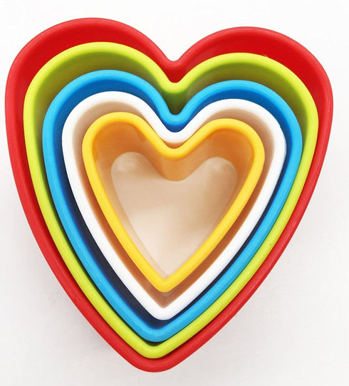 JoyGlobal Set of 5 Pieces Heart Cutter