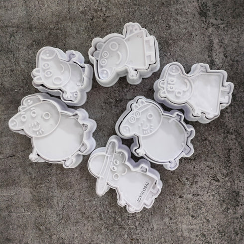 Peppa Pig Plunger Cutter - Set of 6 Pieces