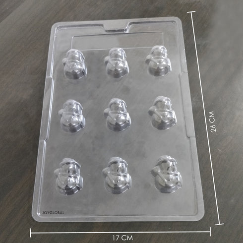Cacao Snowman Shape PVC Mould - 12 Grams