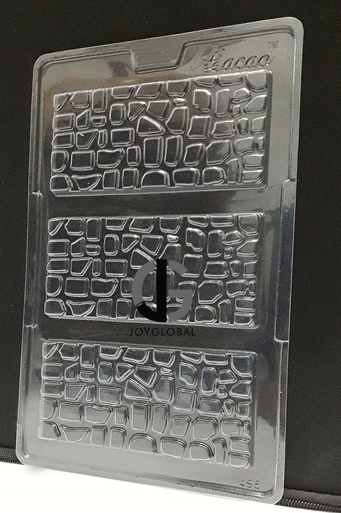 JoyGlobal 3 Cavity Chocolate Bar PVC Chocolate Mould - 70 Grams