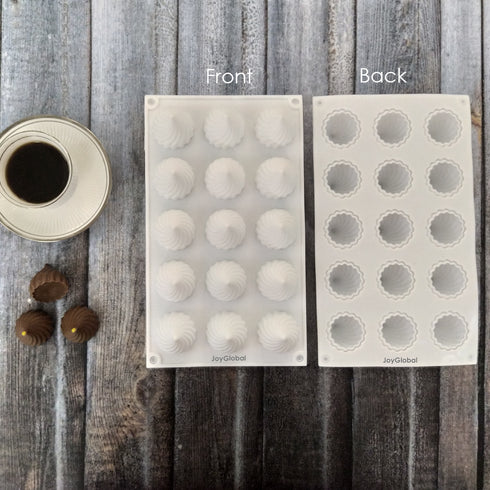 Silicone Onion Bun/Modak Entremet Mould - 15 Cavity