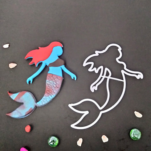 Mermaid Fondant Cutter Tool for Cake Decorations