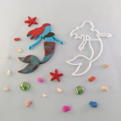 Mermaid Fondant Cutter Tool for Cake Decorations