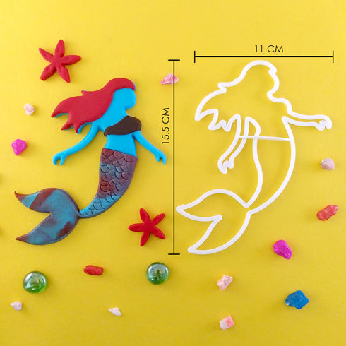 Mermaid Fondant Cutter Tool for Cake Decorations