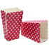 Red Polka Popcorn Cups Set Of 6 Pcs