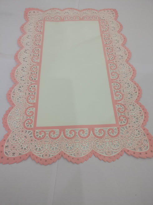 JoyGlobal Rectangle Lace Paper Doilies