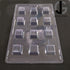 Cacao Square Box Shape PVC Mould - 12.5 Grams