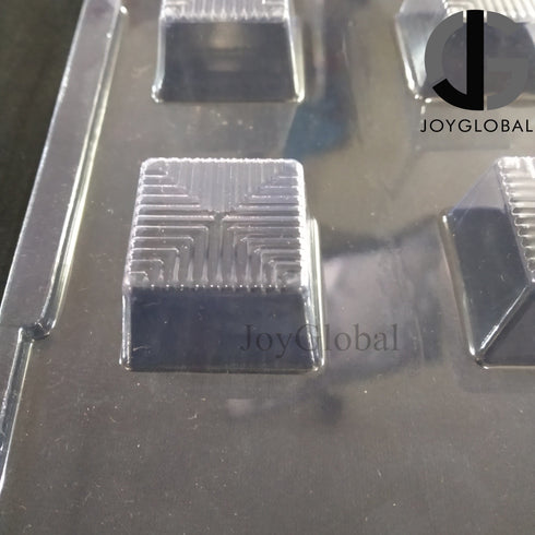 Cacao Square Box Shape PVC Mould - 12.5 Grams