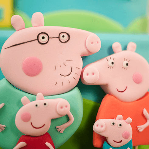 Silicone Peppa Pig Mom Dad Cartoon Mould
