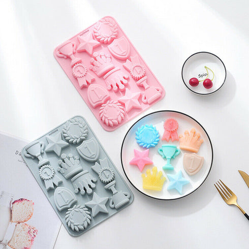 Silicone Trophy Crown Star Mould