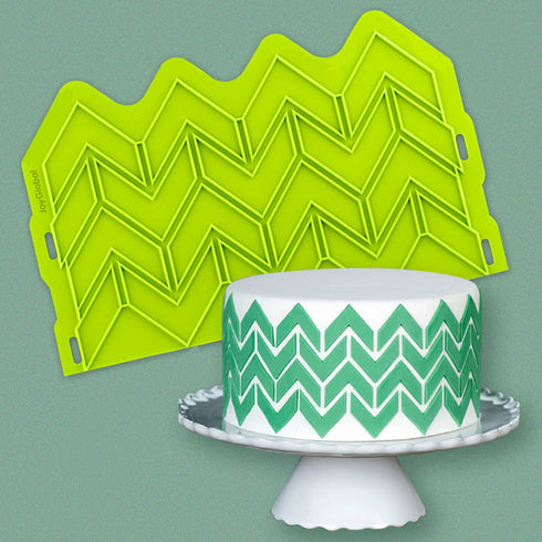 Silicone Moroccan Chevron Onlay