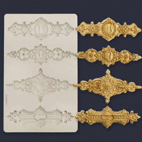 Silicone Vintage Relief Baroque Mould