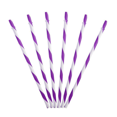 Plastic Straw Pipe - Purple