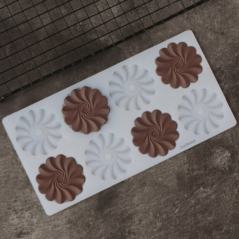 Silicone Ruffled Flower Garnishing Mould