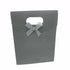 Gift Bags with Ribbon Bow-Grey