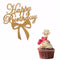 Happy Birthday Bowknot Cake Topper - Pack of 10 Pieces