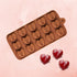 Silicone Diamond Heart Mould - 15 Cavities