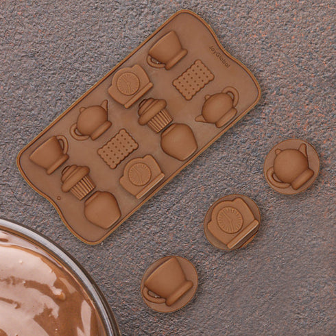 Silicone Biscuit Tea Pot Set Mould